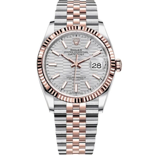 Rolex Datejust 36mm Everose Rolesor Jubilee bracelet 126231-0031